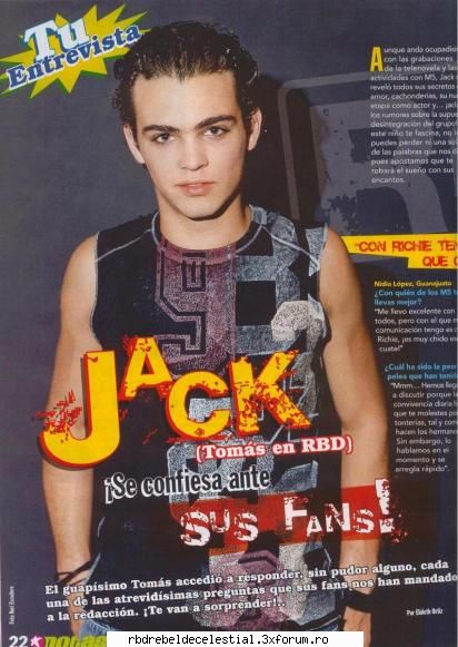 jack duarte - rebelde - actori din rebelde